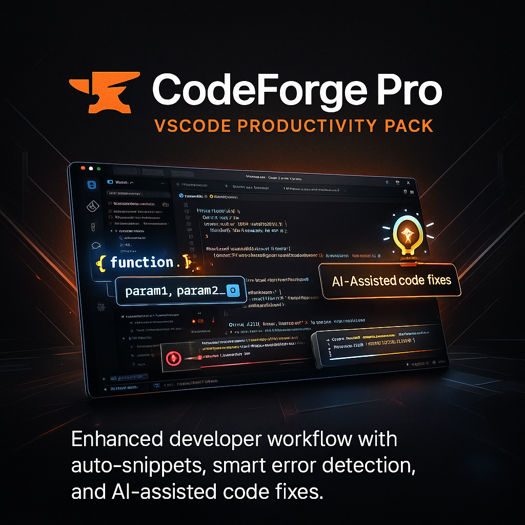 CodeForge Pro – VSCode Productivity Pack