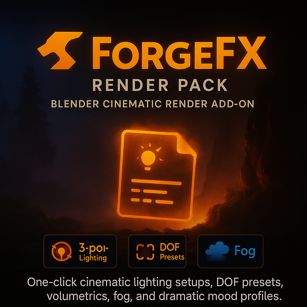 ForgeFX Render Pack – Blender Cinematic Render Add-on